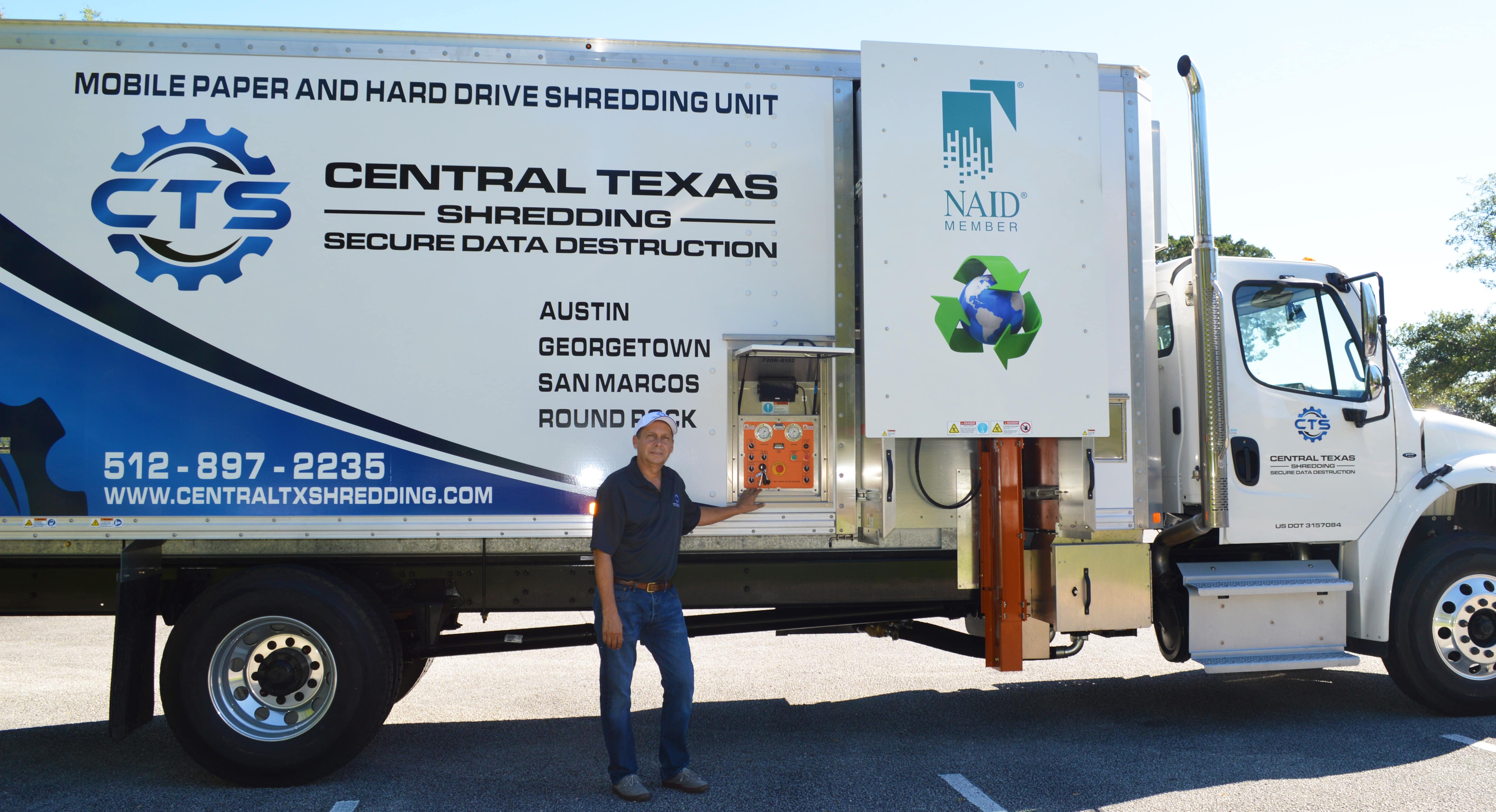 Central Texas Shred Truck in Austin area